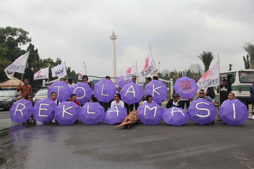 AKSI TOLAK REKLAMASI DI DEPAN ISTANA NEGARA (1)