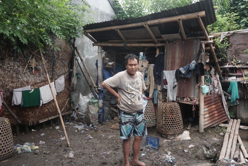 Salah satu orang dengan skizofrenia di Denpasar. Foto Anton Muhajir.